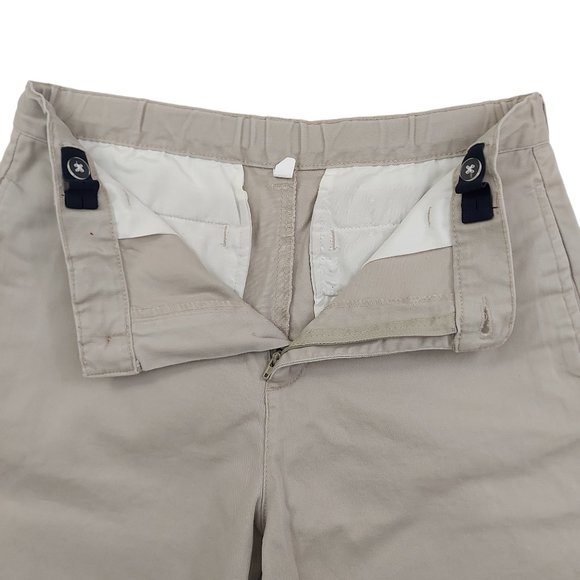 Wonder Nation Youth Juniors Casual Shorts 20 Beige Flat Front Cotton Blend - Picture 2 of 8